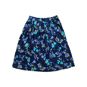 Vtg 90s Floral Midi Skirt Multi-color Cottagecore Bloomcore Whimsical Romantic